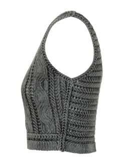 Knit Top with Buttons