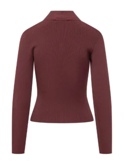 Knit Top with Cut-Out