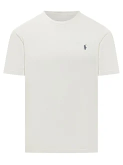 Knit T-Shirt with Embroidered Logo