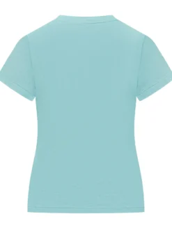 Knit T-shirt with Embroidered Logo