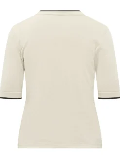Knit T-shirt with Short Sleeves