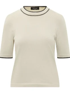 Knit T-shirt with Short Sleeves