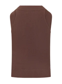 Knit Vest with Buttons