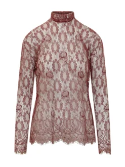 Lace High Neck Top