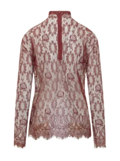 Lace High Neck Top