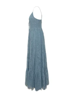 Lace Maxi Dress with V Neck