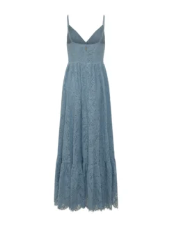 Lace Maxi Dress with V Neck