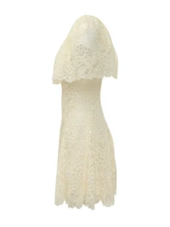 Lace Mini Dress with Cape
