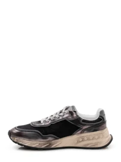 Lace Up Sneakers with Mesh Panels