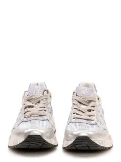 Lace Up Sneakers with Mesh Panels