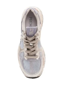 Lace Up Sneakers with Mesh Panels