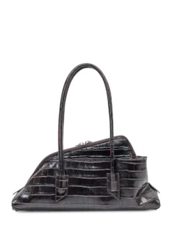 La Passeggiata Small Bag with Crocodile Pattern