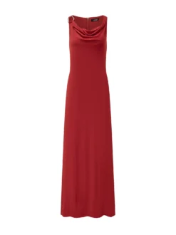 Lauren Ralph Lauren Red Long Dress with Draped