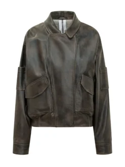 Leather Bomber Jacket