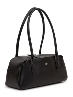 Leather Handbag with Double Handle