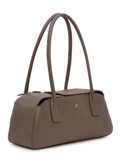Leather Handbag with Double Handle