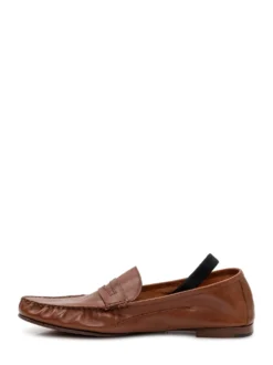 Leather Loafers with Logo