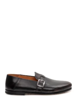 Leather Monk Strap Loafers