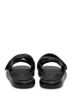 Leather Sandal with Metal Detail