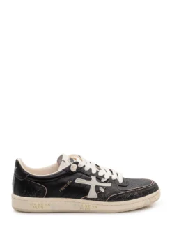 Leather Sneakers with Contrast Details