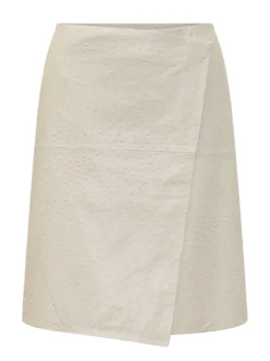 Leather Wrap Skirt