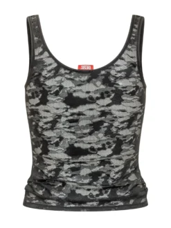 Lily Floral Lace Effect Tank Top