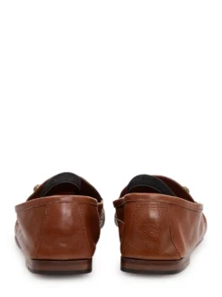 Loafers with Front Metal Detail