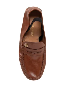 Loafers with Front Metal Detail