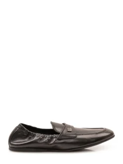 Loafers with Gathered Heel