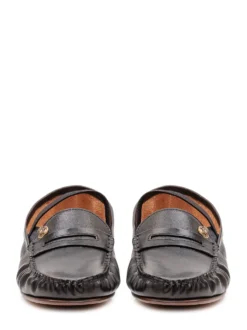 Loafers with Visible Stitching