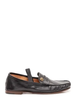 Loafers with Visible Stitching