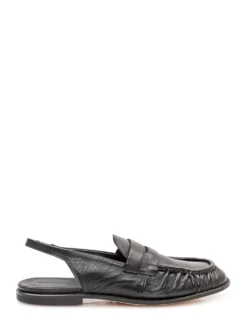 Loafer with Gathered Toe and Strap