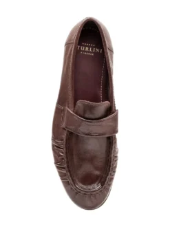 Loafer with Rounded Toe and Strap Detail