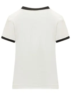 Logo Print T-Shirt with Contrast Trim