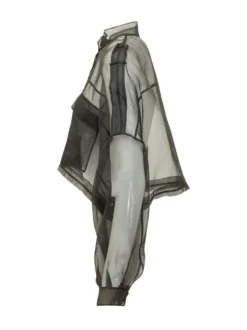 Longan Organza Caban with Pockets