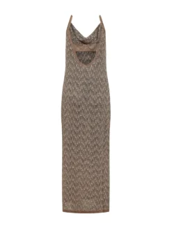 Long Dress with Chevron Pattern