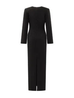 Long Dress With Deep V-Neckline