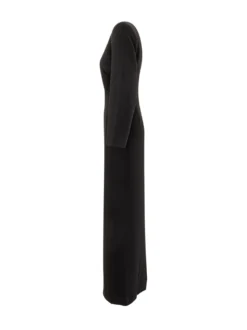 Long Dress With Deep V-Neckline