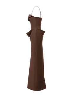 Long Dress with Draped Detail