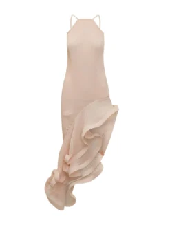 Long Dress with Ruffle Detail