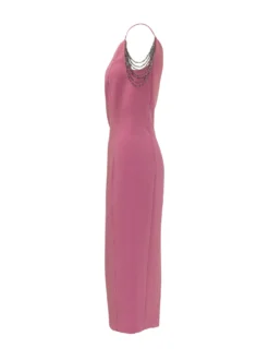 Long Dress with V Neckline