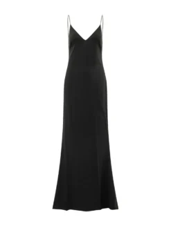 Long Evening Dress with Thin Straps