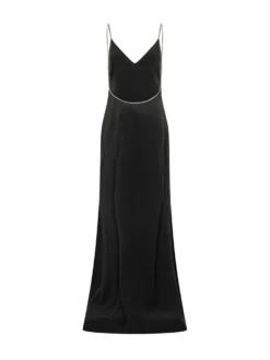 Long Evening Dress with Thin Straps