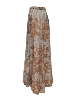 Long Printed Skirt