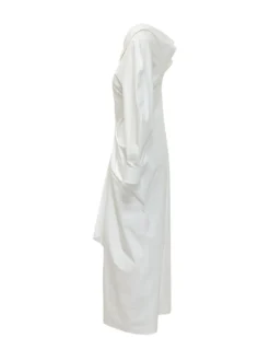 Long Shirt Dress with Draped Detail