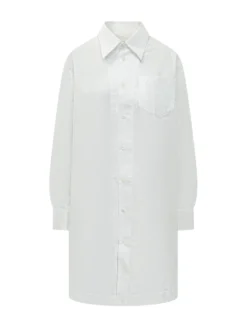 Long Shirt Dress with Pocket