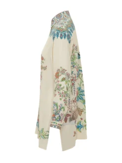 Long Shirt with Floral Print