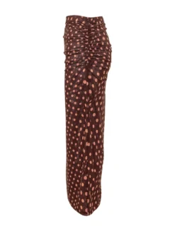 Long Skirt with Polka Dot Print