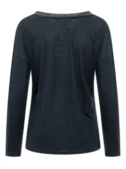 Long Sleeve Crew Neck Blouse