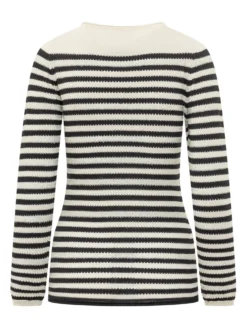 Long Sleeve Crew Neck Striped Sweater
